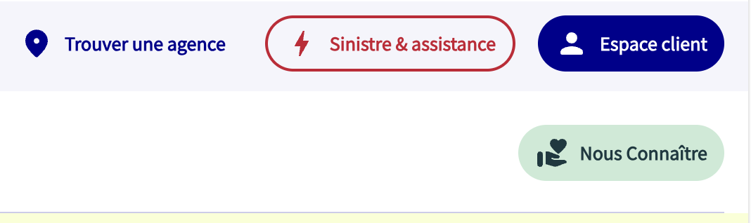 exemple d’un bouton trouver une agence sur un site