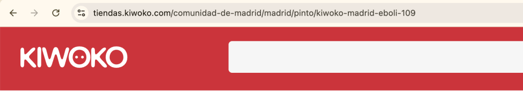 URL de la p&aacute;gina local de un store locator