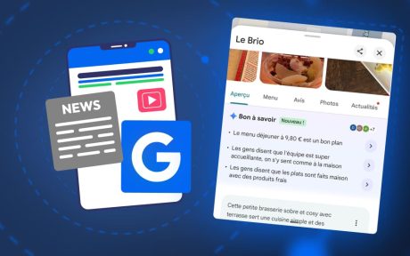 article ia dans les avis des fiches Google