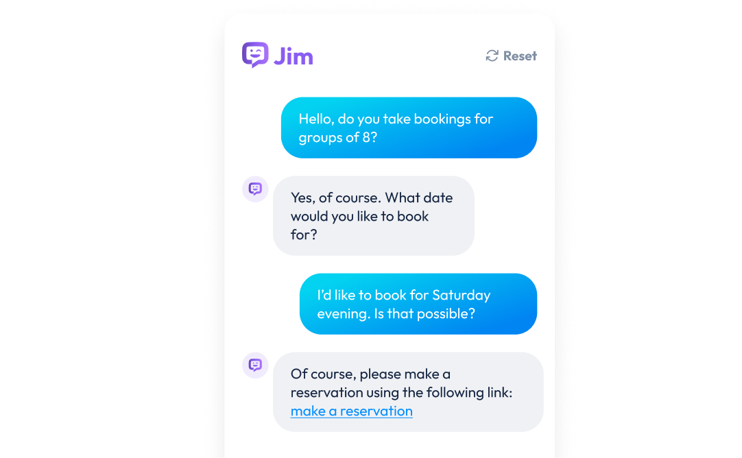 The Partoo Messaging agent allows you to reply directly to your customers.