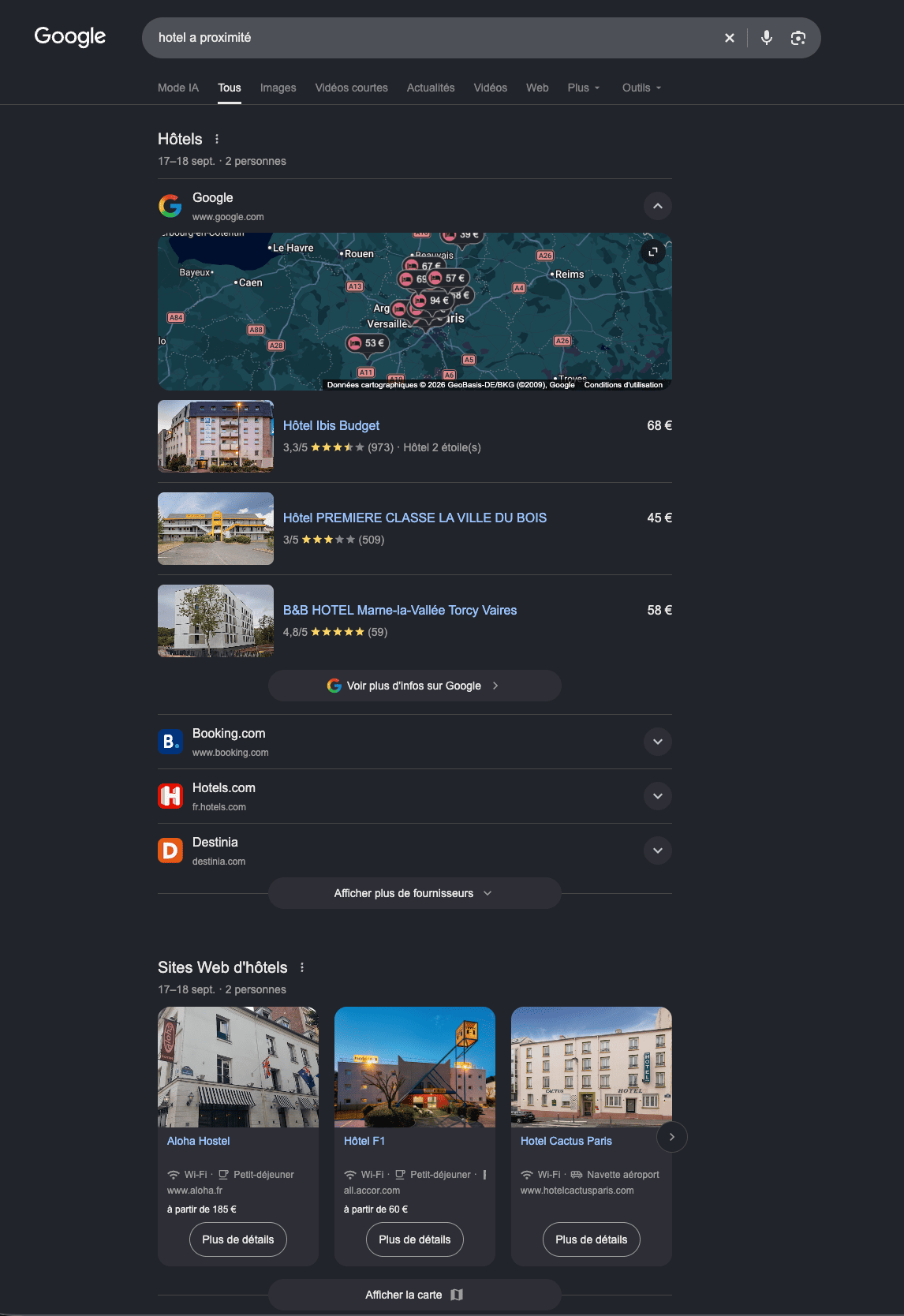 example of the new google display due to dma